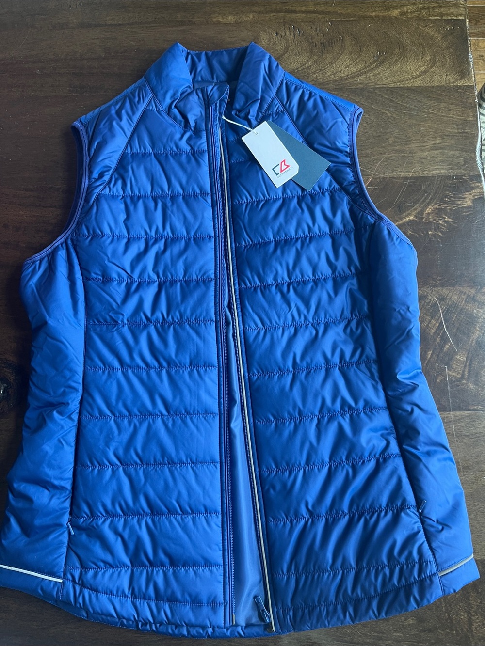 Cutter & Buck Blue Quilted Puffer Vest